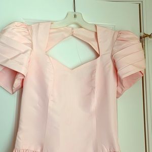 Tea Length Formal pale pink